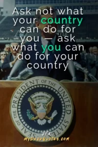 1 jfk ask not what your country