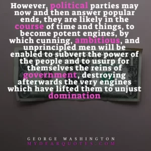 george washington quotes on government