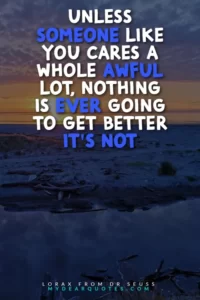 the lorax unless someone like you