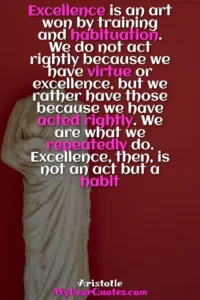 we are what we repeatedly do aristotle