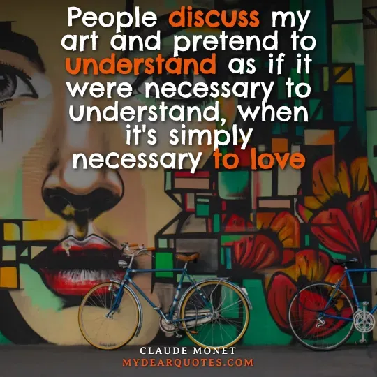 Claude Monet quote about art