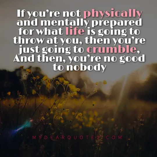 David Goggins quotes about physical and mental preparation.