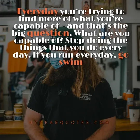 David Goggins quote about capability.