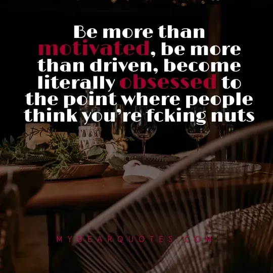 David Goggins quotes about obsession and motivation.