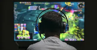 a man playing esports