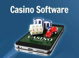 A tablet screen displays a digital roulette wheel next to stacks of colorful poker chips and playing cards, illustrating the software used in online gambling.