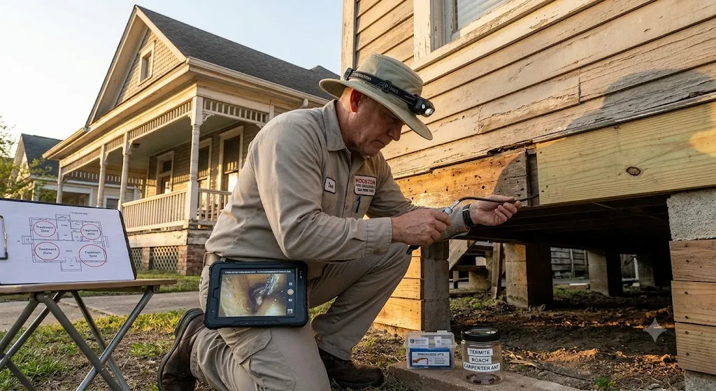 Special pest control treatments for older homes in Houston