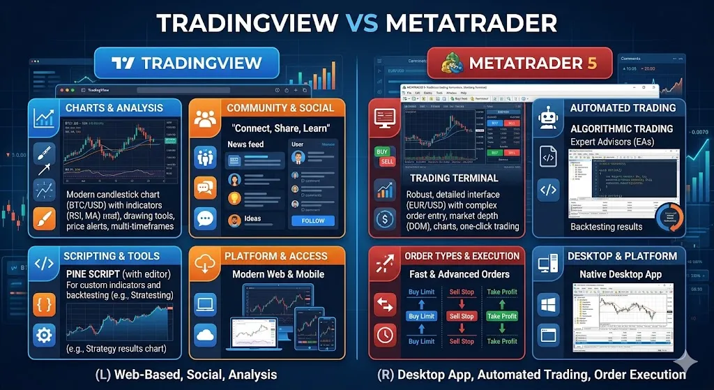 TradingView vs MetaTrader